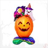 SüSLe Bebek ve Parti Halloween Gülenyüz Balkabağı Folyo Balon, 115 cm x 58 cm