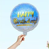 SüSLe Bebek ve Parti Happy Birthday Folyo Balon, 45cm - Mavi