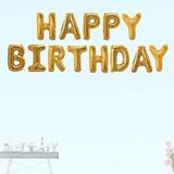 SüSLe Bebek ve Parti Happy Birthday Folyo Balon Seti, 40 Cm - Altın