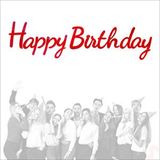 SüSLe Bebek ve Parti Happy Birthday Simli Folyo Karton Banner, 2 Mt - Kırmızı Çok Renkli