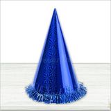 SüSLe Bebek ve Parti Hologram Karton Şapka, 32 Cm - Lacivert
