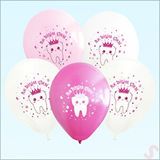 SüSLe Bebek ve Parti İlk Dişim Çıktı Balon, 30cm x 8 Adet - Pembe