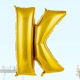 SüSLe Bebek ve Parti K Harf Folyo Balon, 100 Cm - Altın