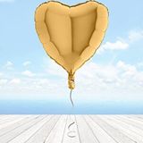 SüSLe Bebek ve Parti Kalp Folyo Balon, 45 Cm - Altın Çok Renkli
