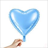 SüSLe Bebek ve Parti Kalp Folyo Balon, 45 Cm - Mavi Çok Renkli