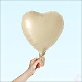 SüSLe Bebek ve Parti Kalp Folyo Balon, 45cm - Bej
