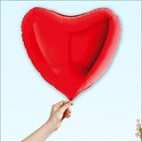 SüSLe Bebek ve Parti Kalp Folyo Balon, 60cm - Kırmızı