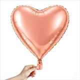 SüSLe Bebek ve Parti Kalp Folyo Balon, 60cm - Rose Gold