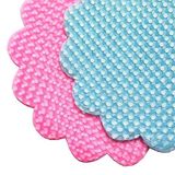 SüSLe Bebek ve Parti Kesilmiş Tül, 18 cm Puanlı Baskılı Organze, 25 Adet PEMBE