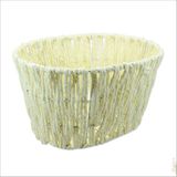 Süsle Bebek ve Parti Kulplu Oval Sepet - 24 x 18 x 14 cm