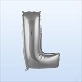 SüSLe Bebek ve Parti L Harf Gümüş Folyo Balon - 76 Cm Çok Renkli