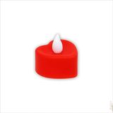 SüSLe Bebek ve Parti Led Işıklı Pilli Tealight Kalp MuM, 4 cm x 2 cm - Kırmızı Işık