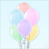 SüSLe Bebek ve Parti Makaron Çok Renkli Balon, 30cm X 10 Adet