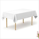 SüSLe Bebek ve Parti Masa Örtüsü 137cm X 270cm - Beyaz Çok Renkli
