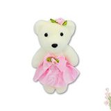 SüSLe Bebek ve Parti Minik Ayıcık Süs, 11cm X 6cm - Pembe - 1 Adet Çok Renkli