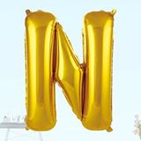 SüSLe Bebek ve Parti N Harf Folyo Balon, 100 Cm - Altın