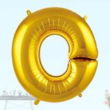 SüSLe Bebek ve Parti O Harf Folyo Balon, 100 Cm - Altın