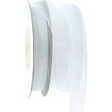 SüSLe Bebek ve Parti Organze Kurdele, 1,00 cm x 23 mt - 6 Renk Seçenekli - BEYAZ