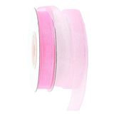 SüSLe Bebek ve Parti Organze Kurdele, 1,00 cm x 23 mt - 6 Renk Seçenekli - PEMBE