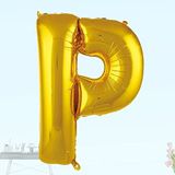 SüSLe Bebek ve Parti P Harf Folyo Balon, 100 Cm - Altın