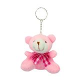 SüSLe Bebek ve Parti Pelüş Ayıcık Anahtarlık, 6,5 cm x 6,5 cm - Pembe