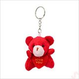 SüSLe Bebek ve Parti Pelüş Ayıcık Anahtarlık Love You, 5 Cm X 5 Cm - Kırmızı Çok Renkli