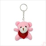 SüSLe Bebek ve Parti Pelüş Ayıcık Anahtarlık Love You, 5 cm x 5 cm - Pembe