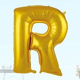 SüSLe Bebek ve Parti R Harf Folyo Balon, 100 Cm - Altın