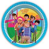 SüSLe Bebek ve Parti Rafadan Tayfa Karton Tabak - 23cm X 8 Adet Çok Renkli