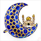 SüSLe Bebek ve Parti Ramazan Ay Kubbe Mavi Folyo Balon - 65 Cm Çok Renkli