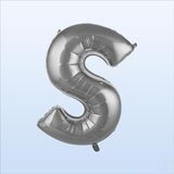 SüSLe Bebek ve Parti S Harf Gümüş Folyo Balon - 76 Cm