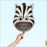 SüSLe Bebek ve Parti Safari Sevimli Hayvanlar Folyo Balon, 45 Cm - Zebra