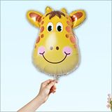 SüSLe Bebek ve Parti Safari Sevimli Hayvanlar Folyo Balon, 45 Cm - Zürafa Çok Renkli