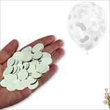 SüSLe Bebek ve Parti Şeffaf Balon İçi Pul Konfeti, 10 gr - Gümüş