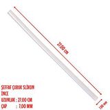 SüSLe Bebek ve Parti Şeffaf Silikon Çubuk-ince-0,70 Cm Çok Renkli