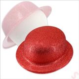 SüSLe Bebek ve Parti Simli Melon Şapka, 27cm X 7cm X 1 Adet - Kırmızı