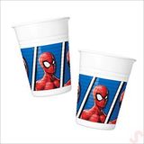 SüSLe Bebek ve Parti Spiderman Crime Fighter Plastik Bardak - 8 Adet Çok Renkli