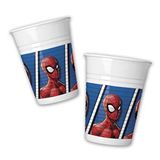 SüSLe Bebek ve Parti Spiderman Team Up Plastik Bardak - 8 Adet Çok Renkli