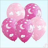 SüSLe Bebek ve Parti Temalı Balon, 30cm x 8 Adet - Pembe