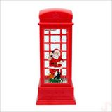 SüSLe Bebek ve Parti Uçuşan Simli,12,5 X 5cm Led Işıklı Telefon Kulübesi Küre-noel Baba Çok Renkli