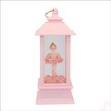 SüSLe Bebek ve Parti Uçuşan Simli,12,5cm X 5cm Led Işıklı Balerin Fener Küre - B