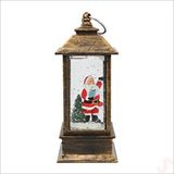 SüSLe Bebek ve Parti Uçuşan Simli,12,5cm X 5cm Led Işıklı Fener Küre - Noel Baba Çok Renkli