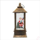 SüSLe Bebek ve Parti Uçuşan Simli,12,5cm X 5cm Led Işıklı Fener Küre - Noel Baba
