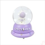 SüSLe Bebek ve Parti Uçuşan Yıldızlı,7,5cm X 4,5cm Led Işıklı Astronot Küre - Lila