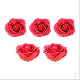SüSLe Bebek ve Parti Yapay Çiçek, 6/7 cm Sabun Gül Kafası - 5 Adet