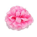 SüSLe Bebek ve Parti Yapay Çiçek, Kumaş Karanfil Kafası - 4,5 Cm, Pembe Çok Renkli