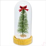 SüSLe Bebek ve Parti Yılbaşı Ağaçlı Led Işıklı, 17cm x 8cm Cam Fanus