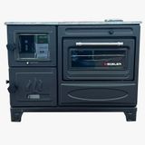 Süsler Çift Camlı Modern Kuzine Fırınlı Döküm Soba Ss-5314