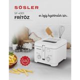 Süsler SF-4301 Fritöz 2,5 lT Kapasite Mekanik Zamanlayıcı ve Çıkarılabilir Hazne ile Kolay Temizlik - Beyaz
