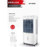 Süsler SH-9028 Hava Soğutucu - Mavi - Beyaz